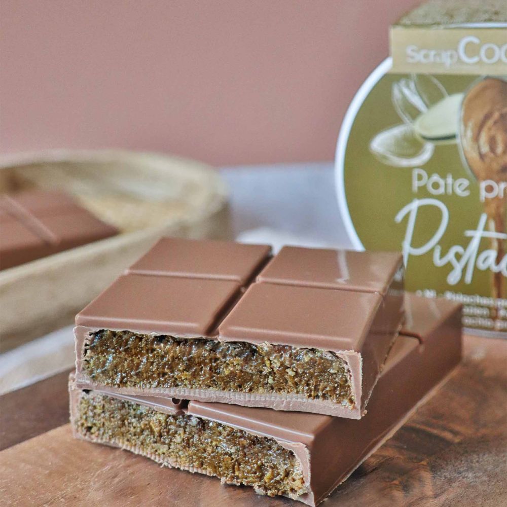 Tablette chocolat à la pistache